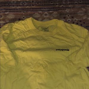 Patagonia yellow hiking shirt